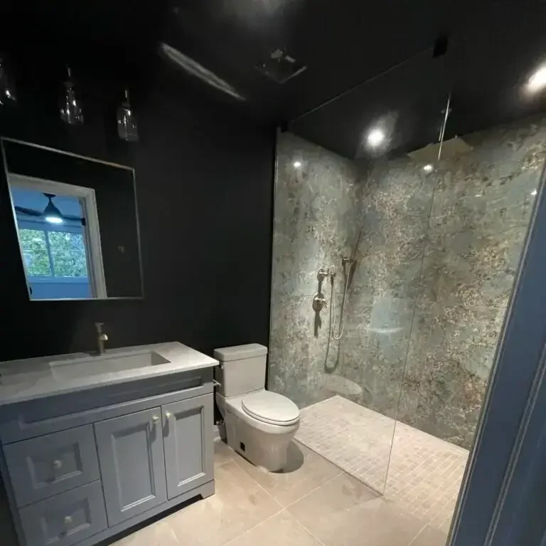 Luxury bathroom tile and finishes