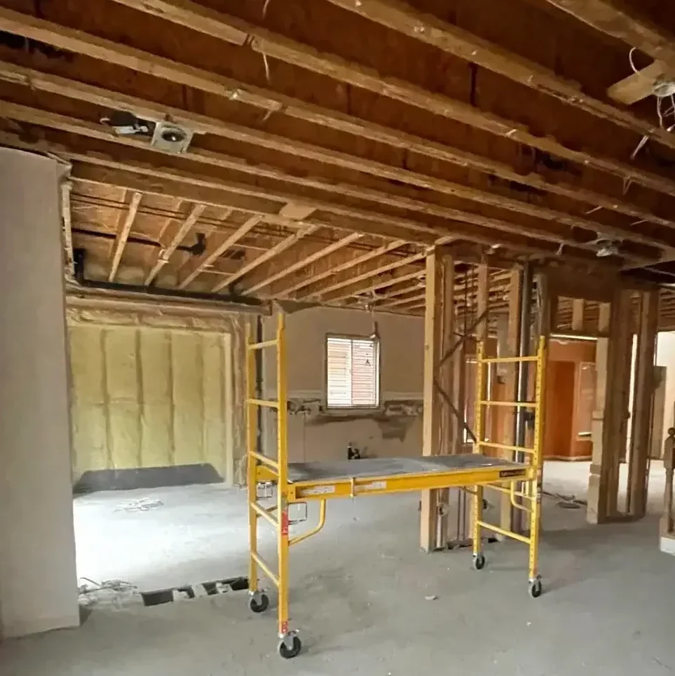 Structural wall reinforcement and framing work